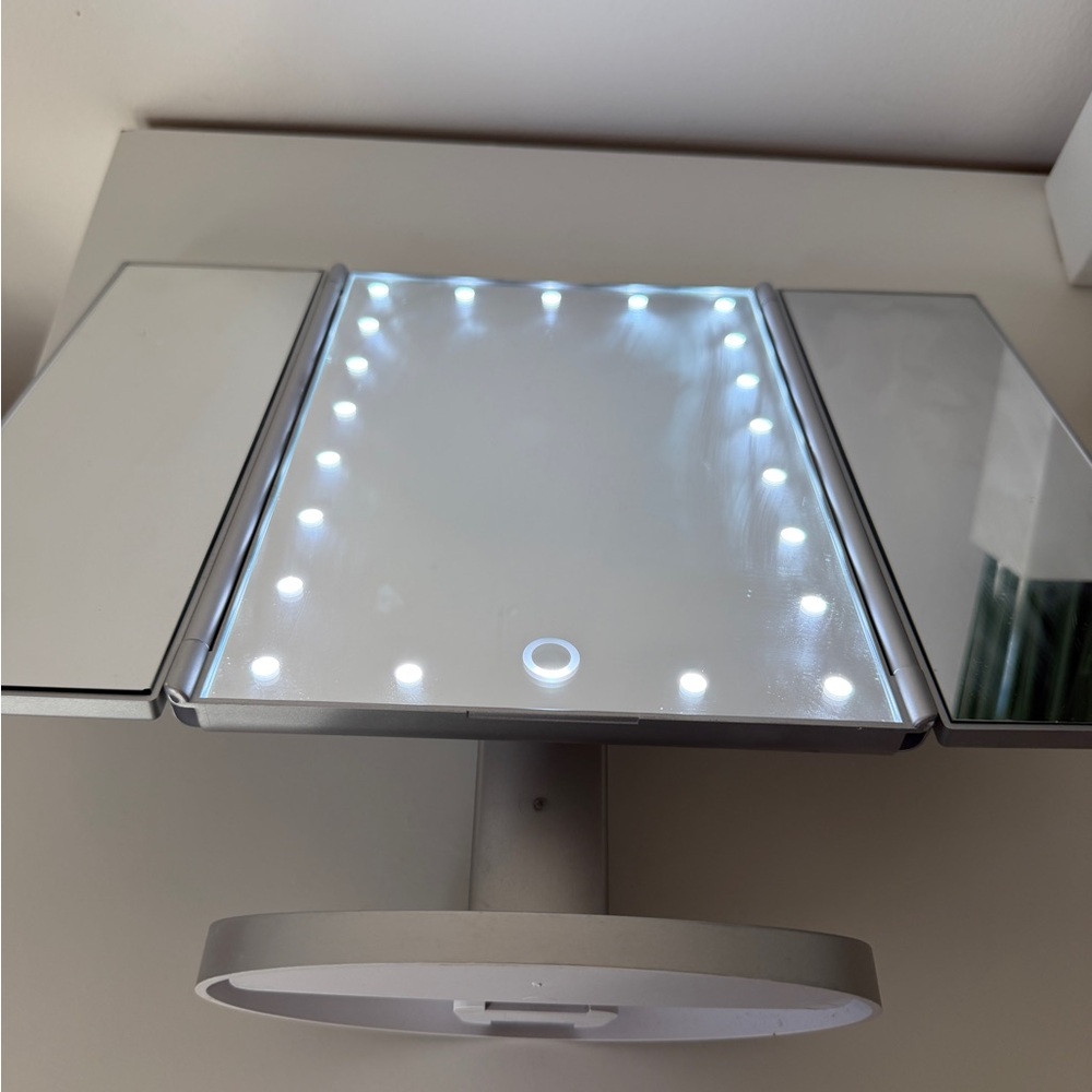 LED Tri-Fold Vanity Mirror with Touch Control - Picture 8 of 10